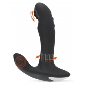 Черный вибромассажер простаты с функцией римминга Plug with Perineum Stimulator - 16,6 см. - Orion - в Арзамасе купить с доставкой