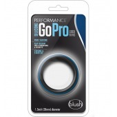 Черно-синее эрекционное кольцо Silicone Go Pro Cock Ring - Blush Novelties - в Арзамасе купить с доставкой
