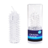 Закрытая рельефная насадка Crystal sleeve с усиками - 12 см. - Erowoman-Eroman - в Арзамасе купить с доставкой