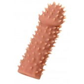 Телесная реалистичная насадка KOKOS Extreme Sleeve 07 с дополнительной стимуляцией - 12,7 см. - KOKOS - в Арзамасе купить с доставкой