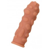 Телесная реалистичная насадка KOKOS Extreme Sleeve 11 с дополнительной стимуляцией - 12,7 см. - KOKOS - в Арзамасе купить с доставкой