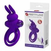 Фиолетовое эрекционное кольцо с вибростимуляцией клитора Vibrant Penis Ring III - Baile - в Арзамасе купить с доставкой
