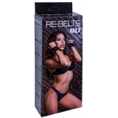 Черные кожаные наручники Naila - Rebelts - купить с доставкой в Арзамасе