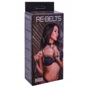 Черный поводок и чокер с кольцом Rada - Rebelts - купить с доставкой в Арзамасе