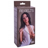 Коричневый поводок и чокер с кольцом Sofi - Rebelts - купить с доставкой в Арзамасе