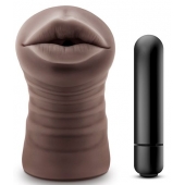 Коричневый мастурбатор-ротик Heather - Blush Novelties - в Арзамасе купить с доставкой