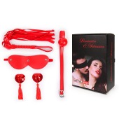 Пикантный набор БДСМ из 4 предметов в красном цвете - Notabu - купить с доставкой в Арзамасе