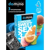 Презервативы для орального секса DOMINO Sweet Sex с ароматом мороженого - 3 шт. - Domino - купить с доставкой в Арзамасе