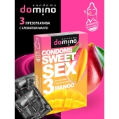 Презервативы для орального секса DOMINO Sweet Sex с ароматом манго - 3 шт. - Domino - купить с доставкой в Арзамасе