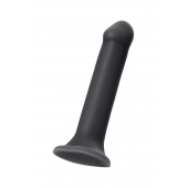 Черный фаллос на присоске Silicone Bendable Dildo XL - 20 см. - Strap-on-me - купить с доставкой в Арзамасе