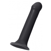 Черный фаллос на присоске Silicone Bendable Dildo XL - 20 см. - Strap-on-me - купить с доставкой в Арзамасе