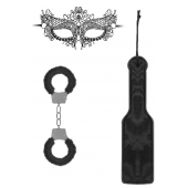 Черный игровой набор Introductory Bondage Kit №4 - Shots Media BV - купить с доставкой в Арзамасе