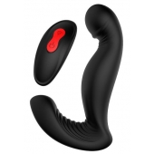 Черный вибромассажер простаты SWIRLING P-PLEASER - Dream Toys - в Арзамасе купить с доставкой