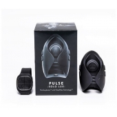 Темно-серый инновационный мужской осциллятор PULSE SOLO LUX с пультом ДУ - Hot Octopuss - в Арзамасе купить с доставкой