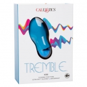 Голубой мини-вибратор Tremble Kiss - 12 см. - California Exotic Novelties