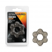 Дымчатое эрекционное кольцо Stay Hard Thick Bead Cock Ring - Blush Novelties - в Арзамасе купить с доставкой
