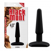 Черная анальная втулка Silicone Butt Plug 4  - 11 см. - Chisa