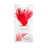 Красный перьевой тиклер Plume - 23 см. - Lola Lingerie - купить с доставкой в Арзамасе