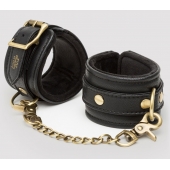 Черные наручники Bound to You Faux Leather Wrist Cuffs - Fifty Shades of Grey - купить с доставкой в Арзамасе