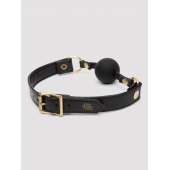 Черный кляп-шар Bound to You Faux Leather Ball Gag - Fifty Shades of Grey - купить с доставкой в Арзамасе