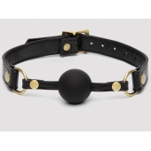 Черный кляп-шар Bound to You Faux Leather Ball Gag - Fifty Shades of Grey - купить с доставкой в Арзамасе