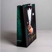 Бумажный пакет «Лучшему!» - 23 х 27 см. - Сима-Ленд - купить с доставкой в Арзамасе