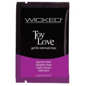 Лубрикант на водной основе для использования с игрушками WICKED Toy Love - 3 мл. - Wicked - купить с доставкой в Арзамасе