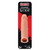 Телесная насадка EXTENDER WITH BALL STRAP 6.5 - 17 см. - Dream Toys - в Арзамасе купить с доставкой