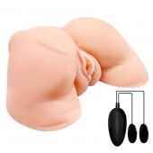 Телесная вибровагина Julie с 2 рабочими отверстиями - Baile - в Арзамасе купить с доставкой