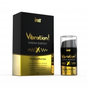 Жидкий интимный гель с эффектом вибрации Vibration! Vodka Energy - 15 мл. - INTT - купить с доставкой в Арзамасе