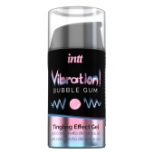 Жидкий интимный гель с эффектом вибрации Vibration! Bubble Gum - 15 мл. - INTT - купить с доставкой в Арзамасе