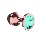 Пробка цвета розового золота с малиновым кристаллом Diamond Topaz Shine L - 8,3 см. - Lola Games - купить с доставкой в Арзамасе