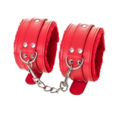 Красные оковы Anonymo из искусственной кожи - ToyFa - купить с доставкой в Арзамасе
