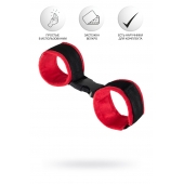 Красно-черные велюровые оковы Anonymo - ToyFa - купить с доставкой в Арзамасе Красно-черные велюровые оковы Anonymo - ToyFa - купить с доставкой в Арзамасе