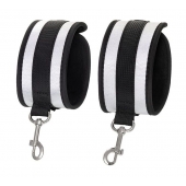 Серебристо-черные оковы Anonymo - ToyFa - купить с доставкой в Арзамасе Серебристо-черные оковы Anonymo - ToyFa - купить с доставкой в Арзамасе