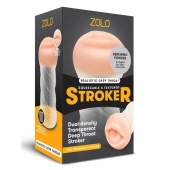 Мастурбатор-ротик ZOLO DEEP THROAT - Zolo - в Арзамасе купить с доставкой