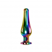 Радужная металлическая пробка Rainbow Metal Plug Medium - 11,1 см. - Evolved