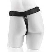 Страпон с телесной насадкой 7  Uncut with Strap on Harness - 18 см. - Pipedream - купить с доставкой в Арзамасе