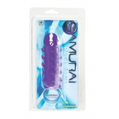 Закрытая фиолетовая насадка с пупырышками SAMURAI PENIS SLEEVE PURPLE - 14,5 см. - NMC - в Арзамасе купить с доставкой