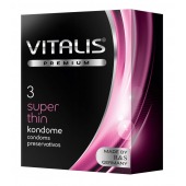 Ультратонкие презервативы VITALIS PREMIUM super thin - 3 шт. - Vitalis - купить с доставкой в Арзамасе