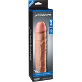 Телесная насадка Fantasy X-tensions Perfect 2  Extension - 20,3 см. - Pipedream - в Арзамасе купить с доставкой