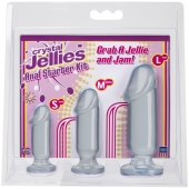 Набор прозрачных анальных фаллоимитаторов Crystal Jellies Anal Starter Kit - Doc Johnson