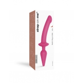 Розовый двусторонний фаллоимитатор Strap-On-Me Dildo Plug-In Switch size S - Strap-on-me