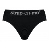 Черные трусики для насадок Heroine Lingerie Harness - size S - Strap-on-me - купить с доставкой в Арзамасе