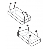 Фиксаторы для кровати WRAPAROUND MATTRESS RESTRAIN - Pipedream - купить с доставкой в Арзамасе