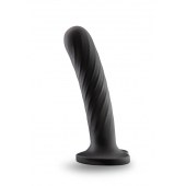 Черный анальный фаллоимитатор Twist Medium - 14 см. - Blush Novelties