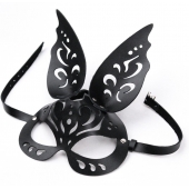 Черная ажурная маска  Зайка  с ушками - Crazy Handmade - купить с доставкой в Арзамасе