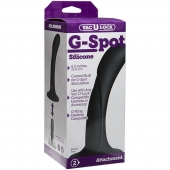 Черная изогнутая насадка Vac-U-Lock G-Spot - 16,5 см. - Doc Johnson - купить с доставкой в Арзамасе