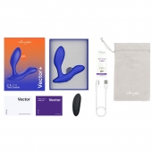 Синий анальный вибратор We-Vibe Vector+ - We-vibe - в Арзамасе купить с доставкой