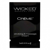 Крем для массажа и мастурбации Wicked Stroking and Massage Creme - 3 мл. - Wicked - купить с доставкой в Арзамасе